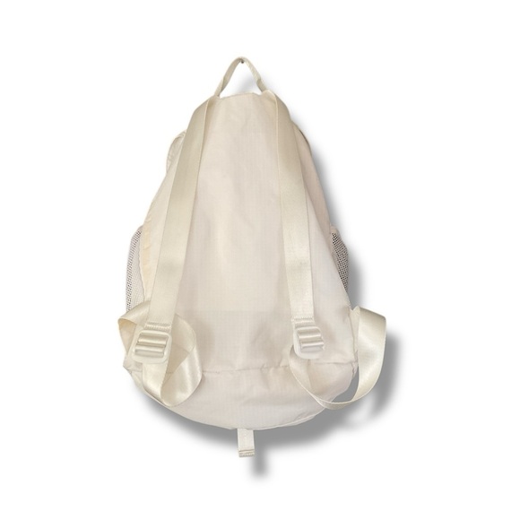 Athleta White Ripstop Neon Accent Attached Pouch Multi Pocket Backpack main image 6